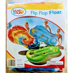 Flip Flop Float "Tie-Dye" 54" x 31" Pool Float Beach Blow Up Float SAND-N-SUN